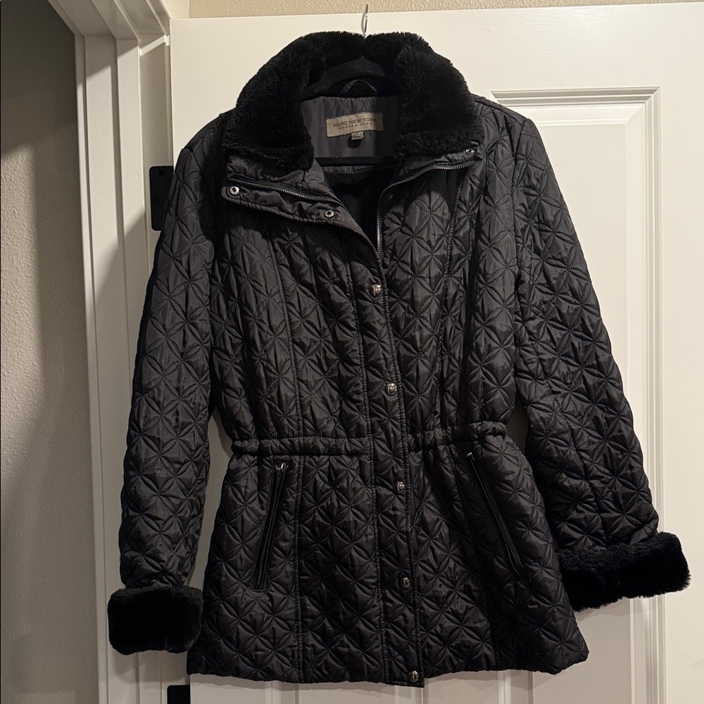 Marc New York Black Quilted Puffer Jacket